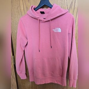 The North Face Women’s Pink Hoodie with White Logo